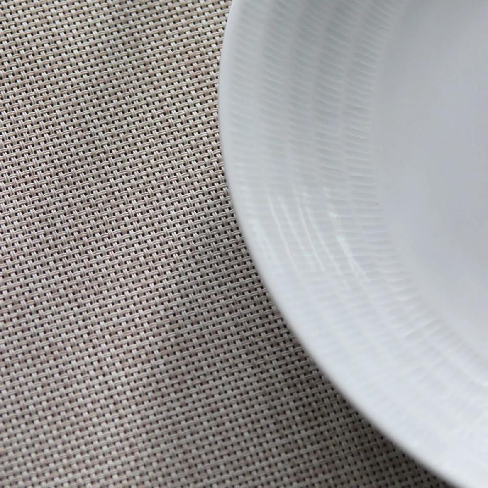 Bruno Evrard Set De Table REVERSO De 45x30cm - Décor Hachures Taupes