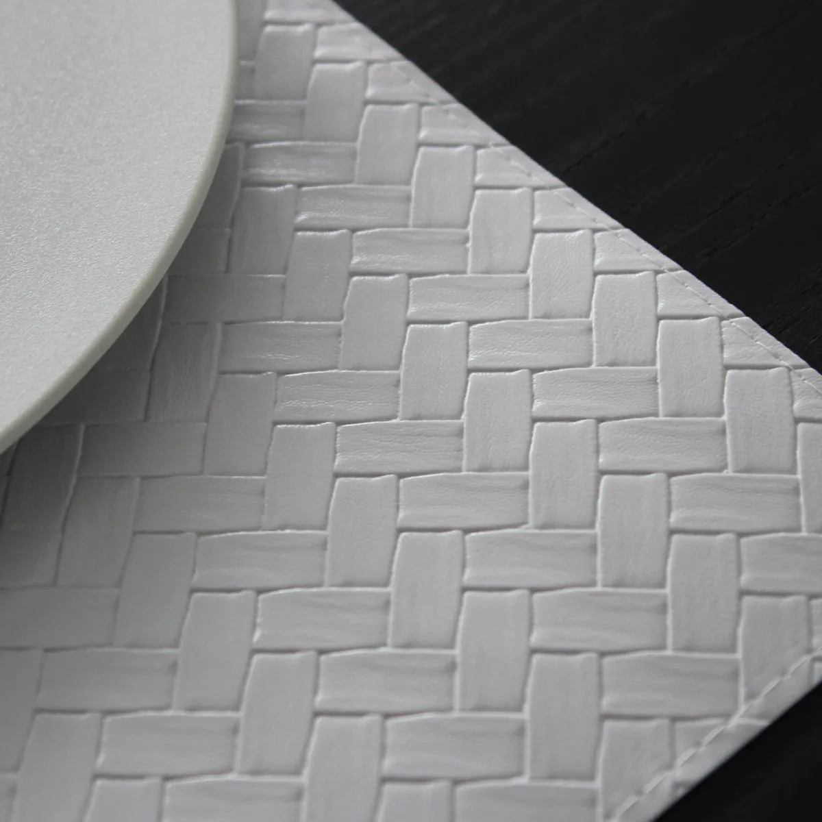 Bruno Evrard Set De Table REVERSO De 45x30cm - Décor Tresse Ivoire