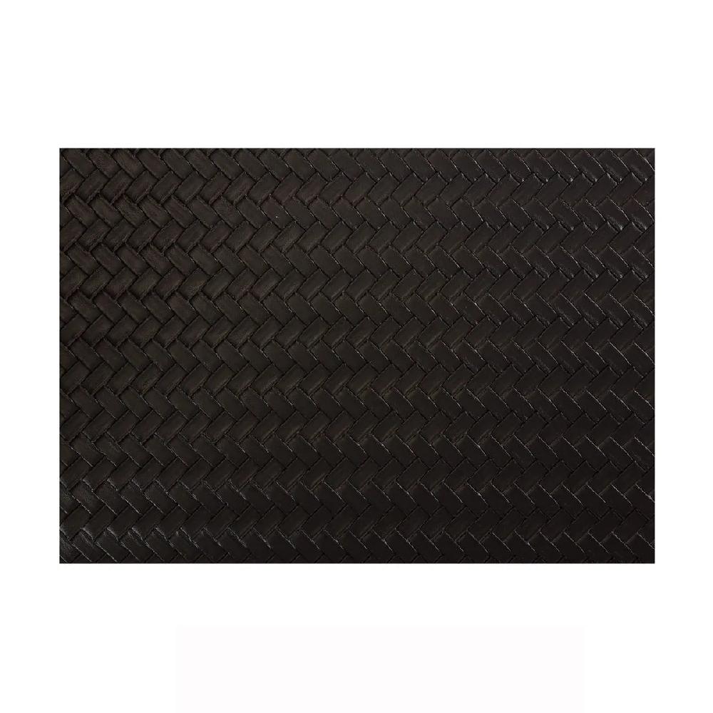 bruno evrard Set de table REVERSO de 45x30cm - décor tresse noir