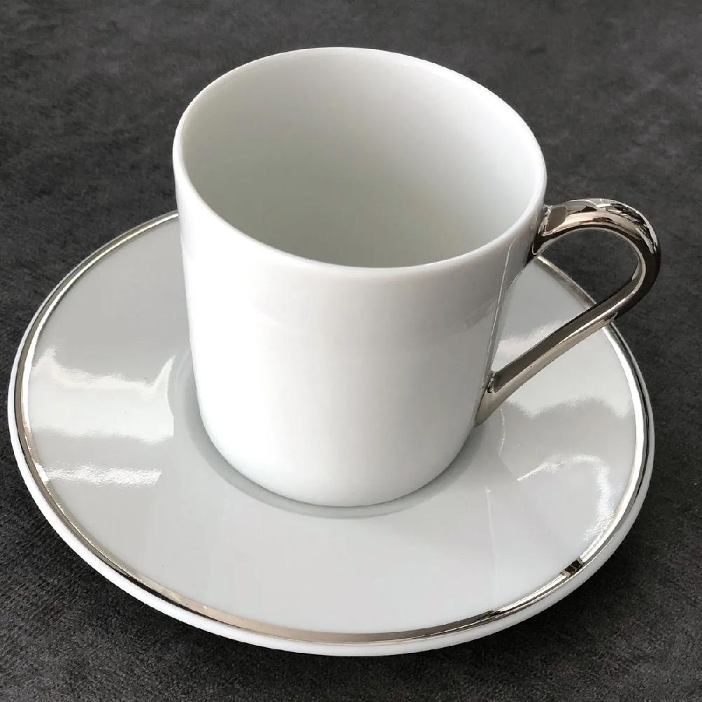 Bruno Evrard Tasse à Café En Porcelaine Filet Argent 12cl - RITZO
