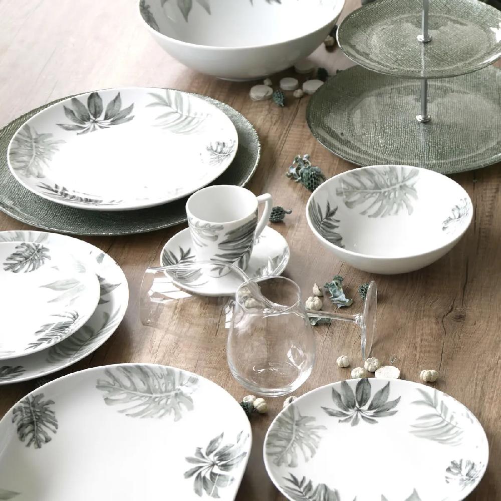 Bruno Evrard Tasse à Café Porcelaine 16cl - Décor Exotique - BELEM