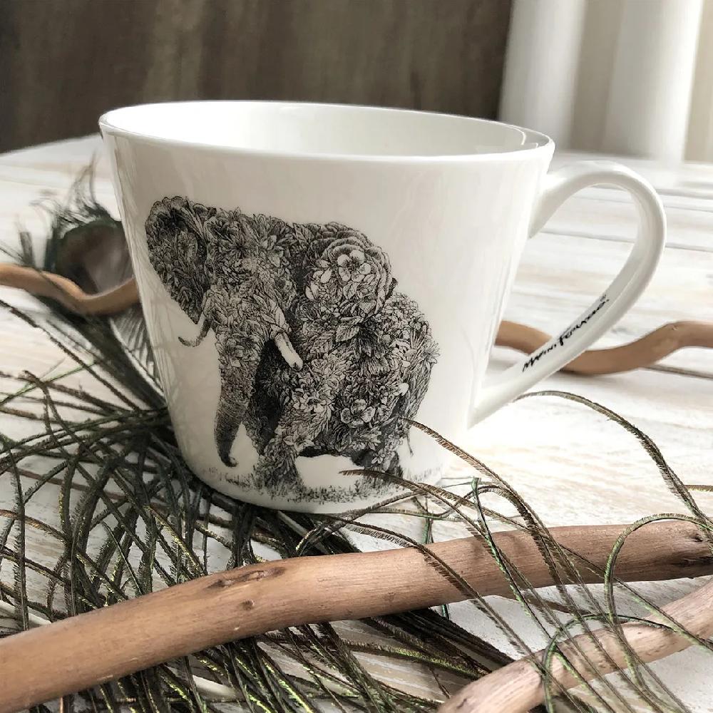 Bruno Evrard Tasse à Déjeuner éléphant En Porcelaine Fine - 45cl