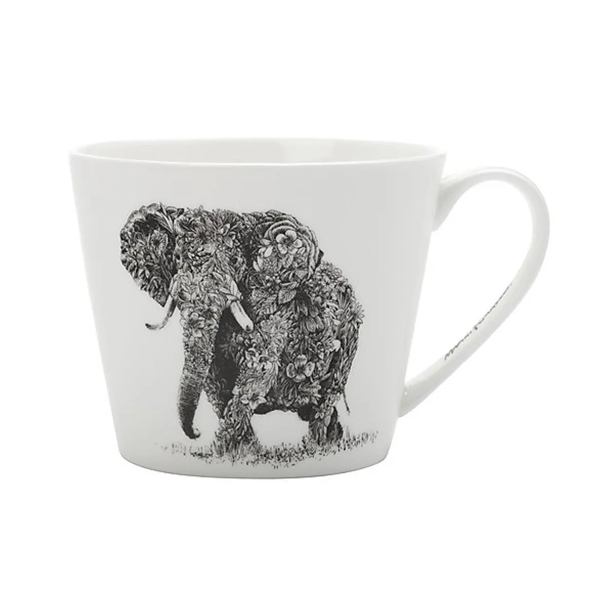 bruno evrard Tasse à déjeuner éléphant en porcelaine fine - 45cl