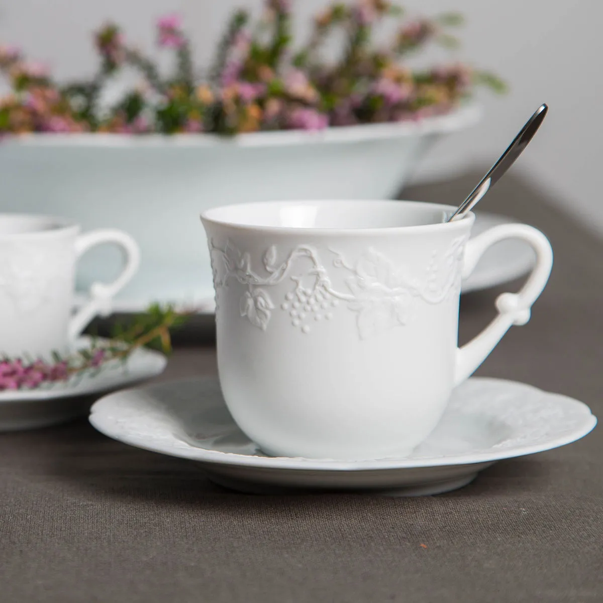 Bruno Evrard Tasse à Thé Baroque Porcelaine Tendance - MARITZA