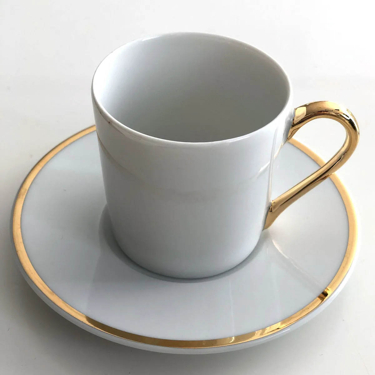 Bruno Evrard Tasse Café En Porcelaine Blanche Filet Or 12cl - RITZO