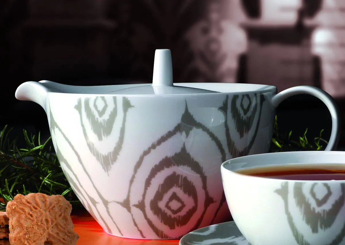 Bruno Evrard Théière En Porcelaine Blanche Fine Et Résistante