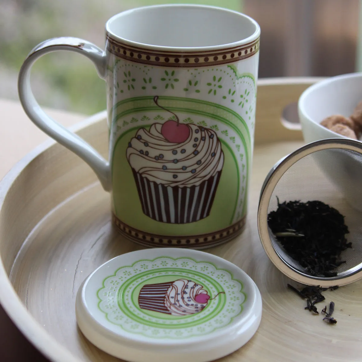 Bruno Evrard Tisanière En Porcelaine Verte 30cl CHOUKY