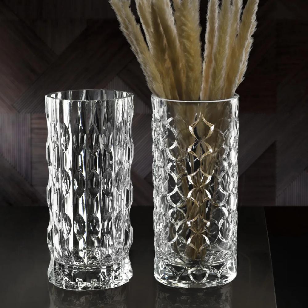 Bruno Evrard Vase En Verre ARABESQUE D'une Hauteur De 28cm