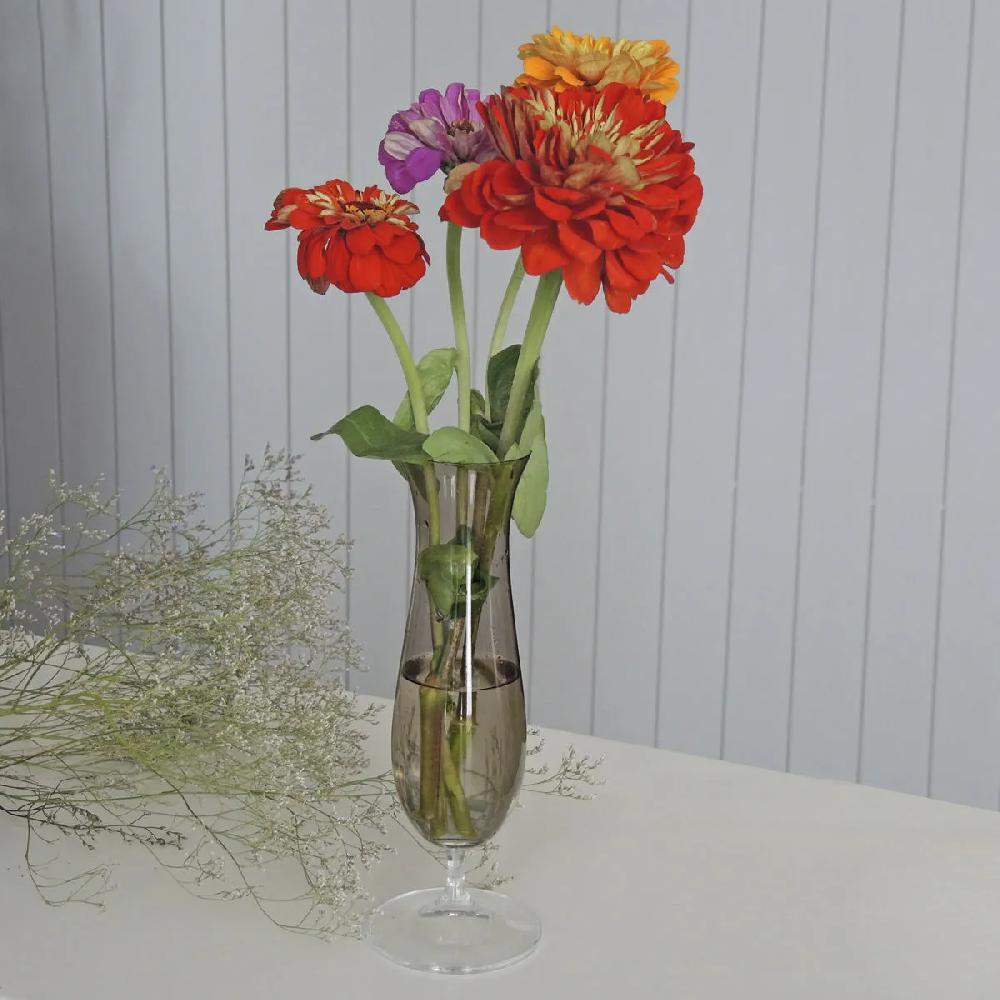 Bruno Evrard Vase Soliflor En Verre Fumé - Vases Tendance