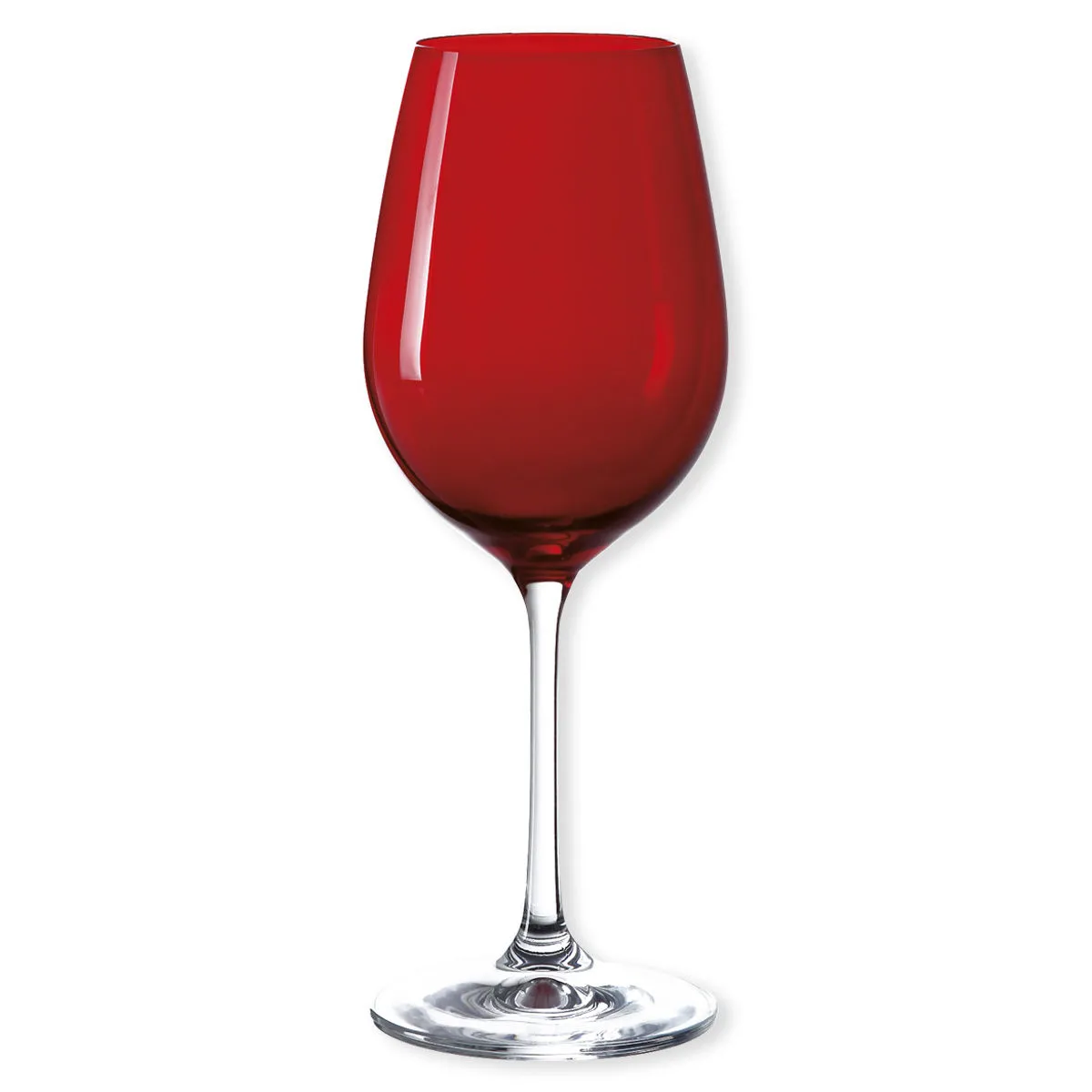 bruno evrard Verre à Pied Design (Rouge) - Verrerie Colorée - 35CL