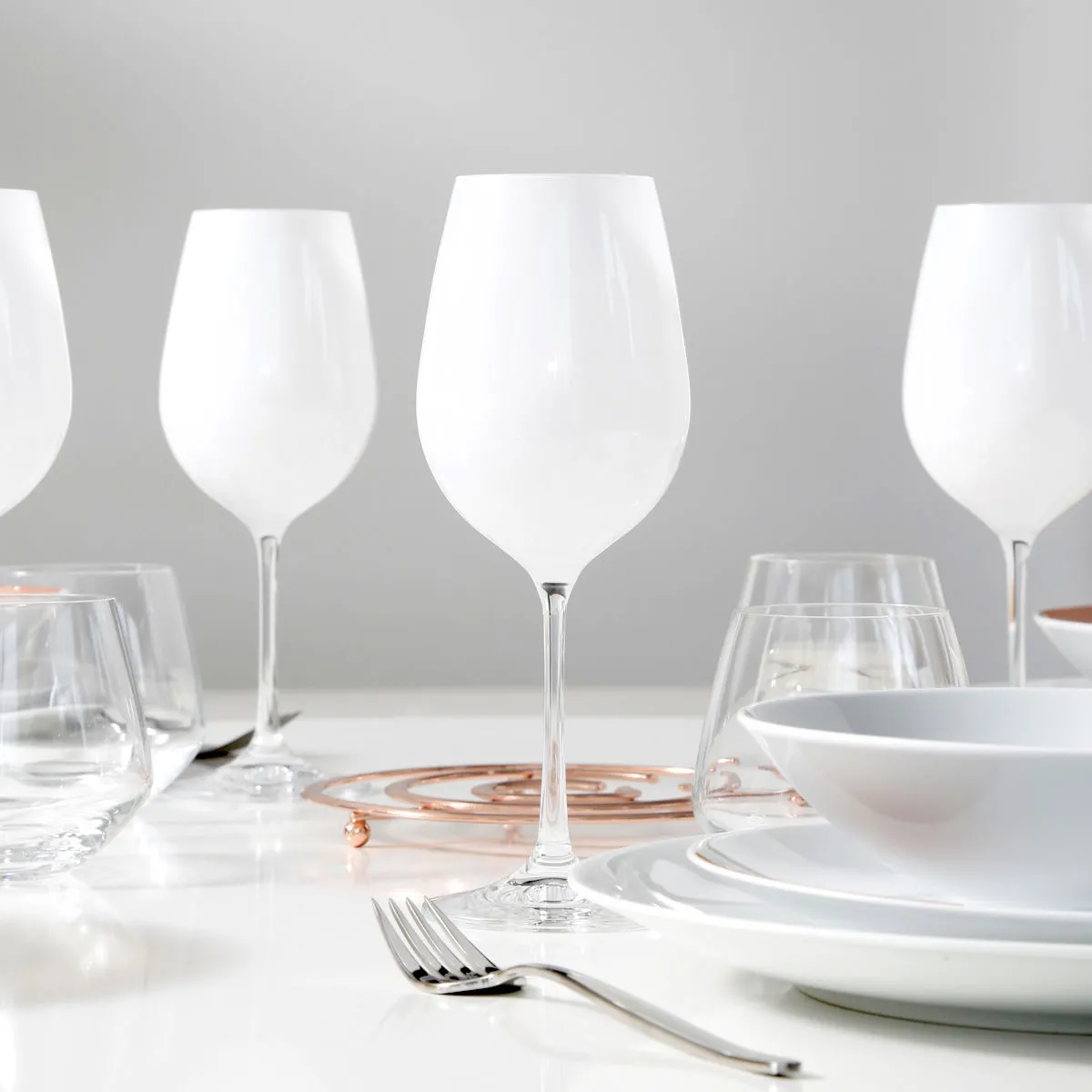 Bruno Evrard Verre à Vin Coloré (Blanc) - Verrerie Chic Et Tendance