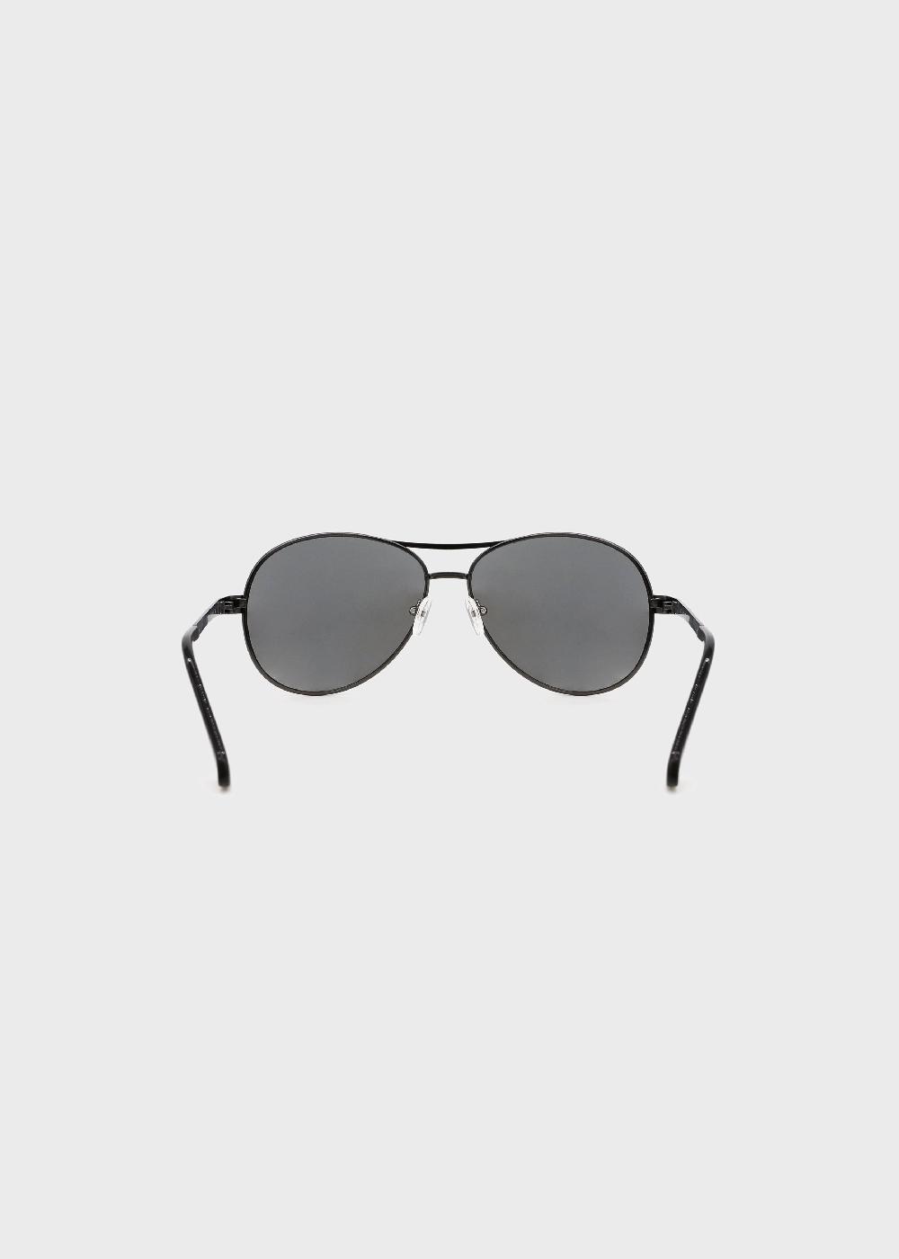 Buffalo David Bitton Aviator Sunglasses With Light Silver Flash Lens