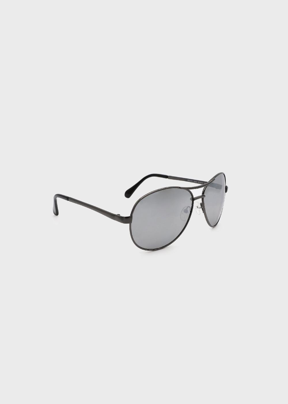 buffalo david bitton Aviator Sunglasses With Light Silver flash Lens