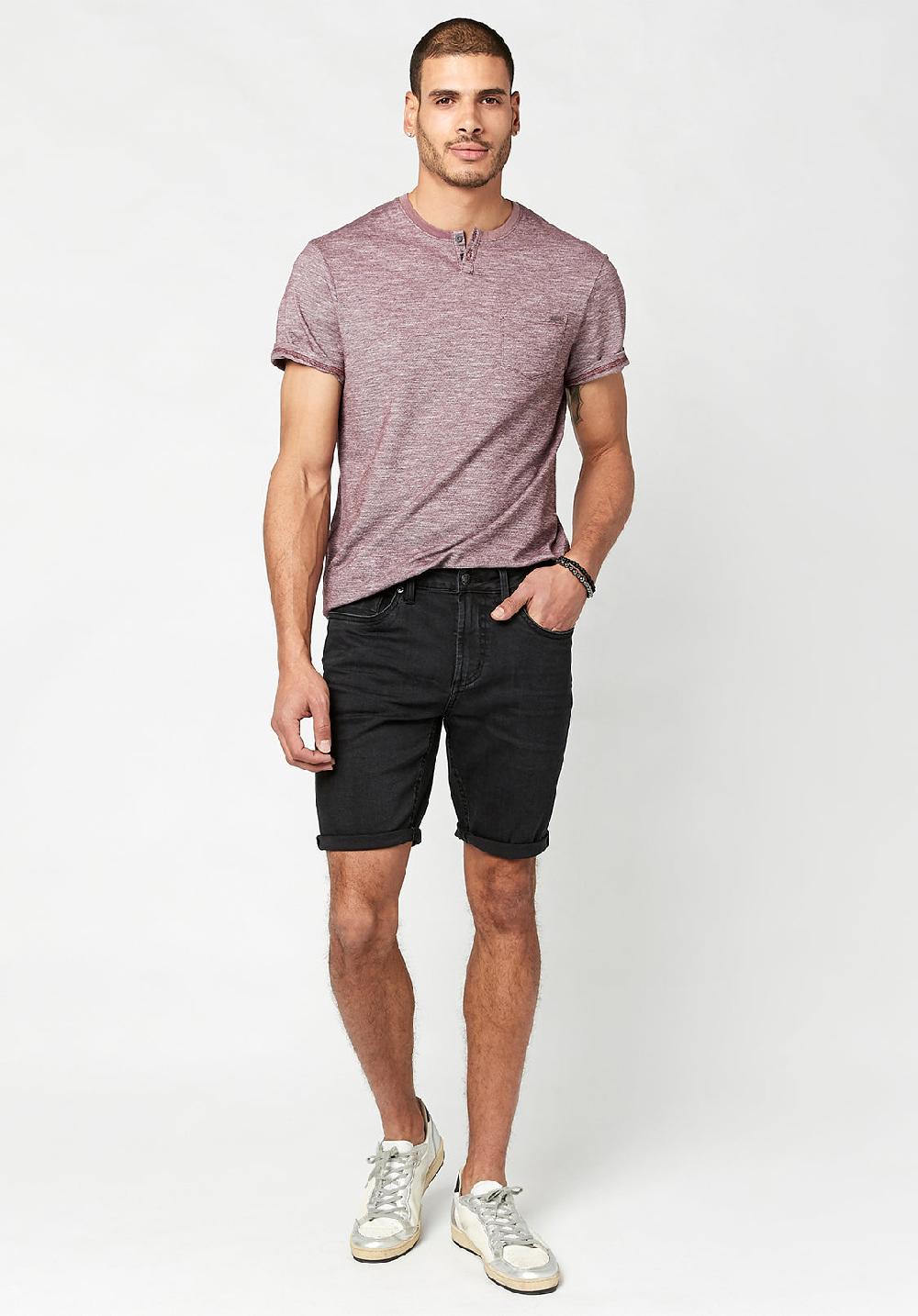 Buffalo David Bitton Black Vintage SLIM PARKER Shorts