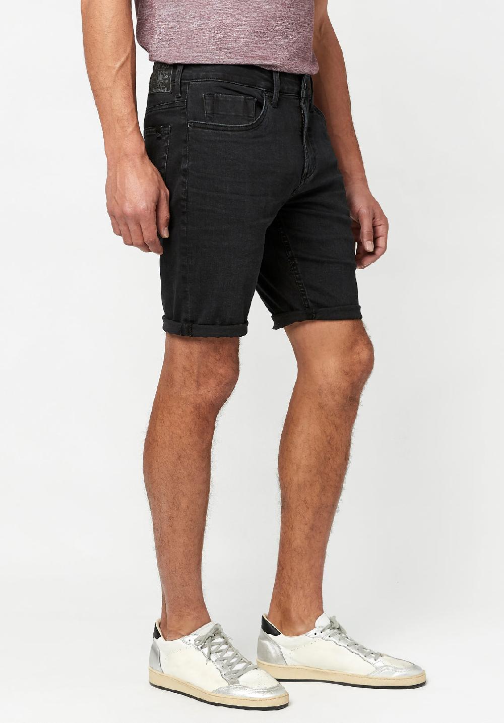 Buffalo David Bitton Black Vintage SLIM PARKER Shorts