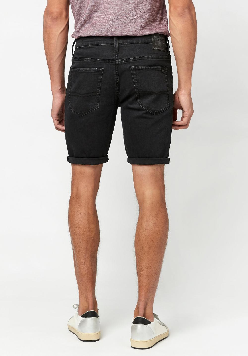 Buffalo David Bitton Black Vintage SLIM PARKER Shorts