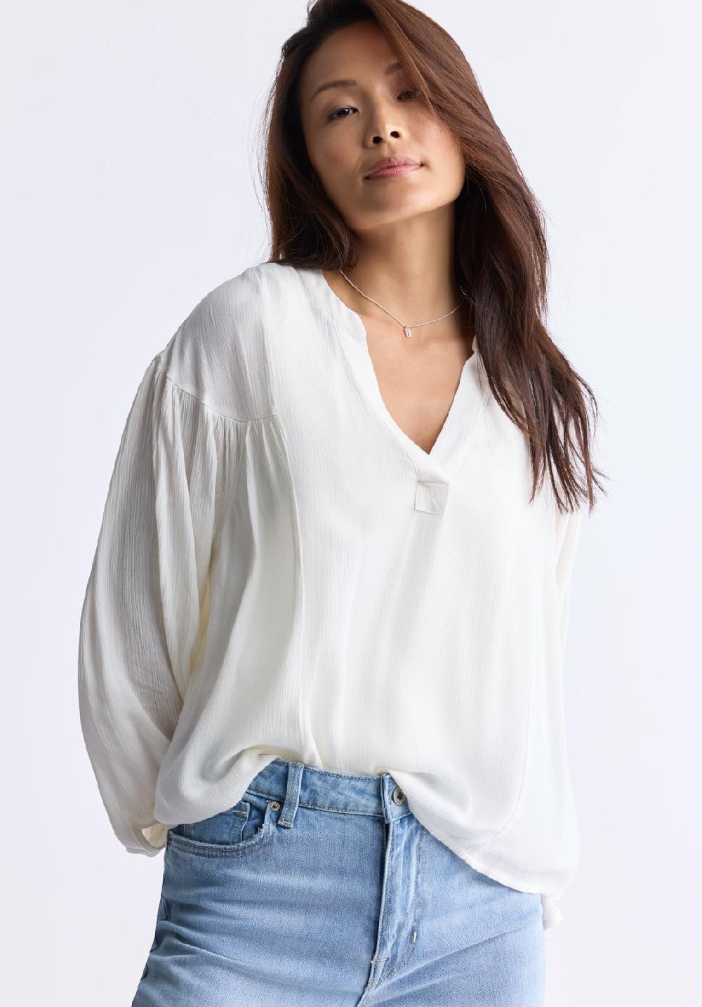 Buffalo David Bitton Blouse Ample Avec Encolure En V Et Manches Tombantes Kensley Pour Femm