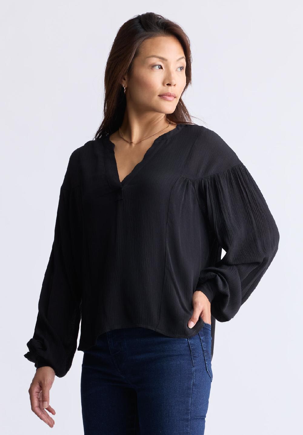 Buffalo David Bitton Blouse Ample Avec Encolure En V Et Manches Tombantes Kensley Pour Femm