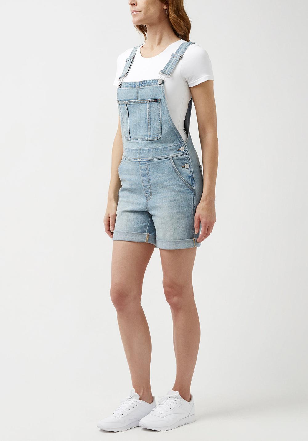 Buffalo David Bitton Holly Vintage Overalls Shorts