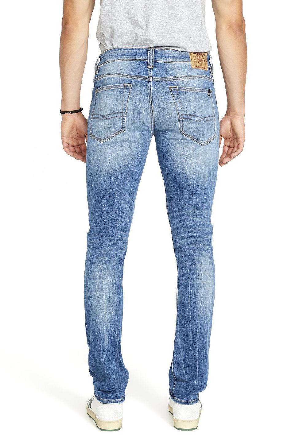 Buffalo David Bitton JEAN ÉTROIT SLIM ASH - BM22611