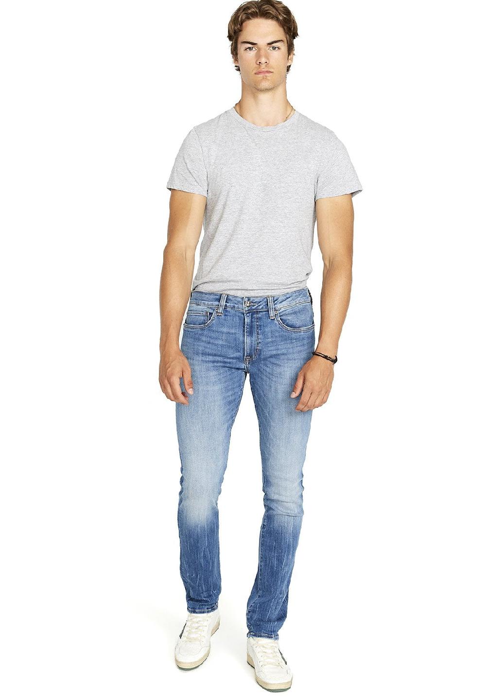 Buffalo David Bitton JEAN ÉTROIT SLIM ASH - BM22611