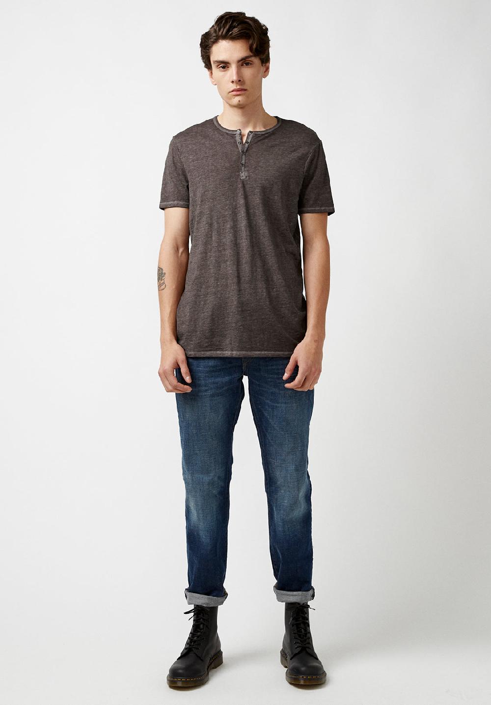 Buffalo David Bitton T-SHIRT HENLEY KASUM - BM21411