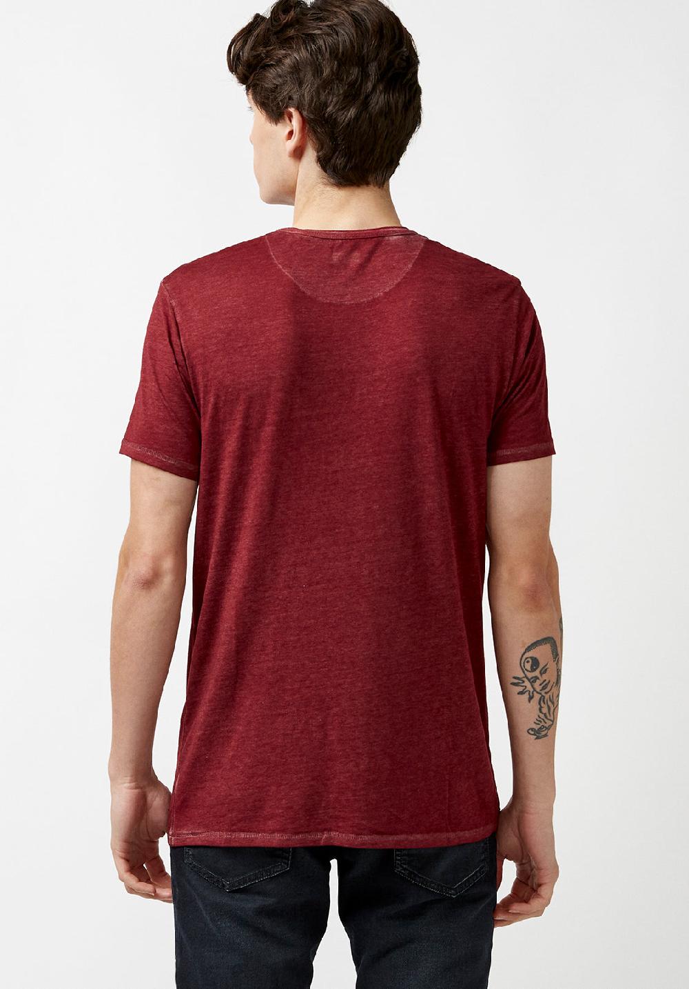 Buffalo David Bitton T-SHIRT HENLEY KASUM - BM21411