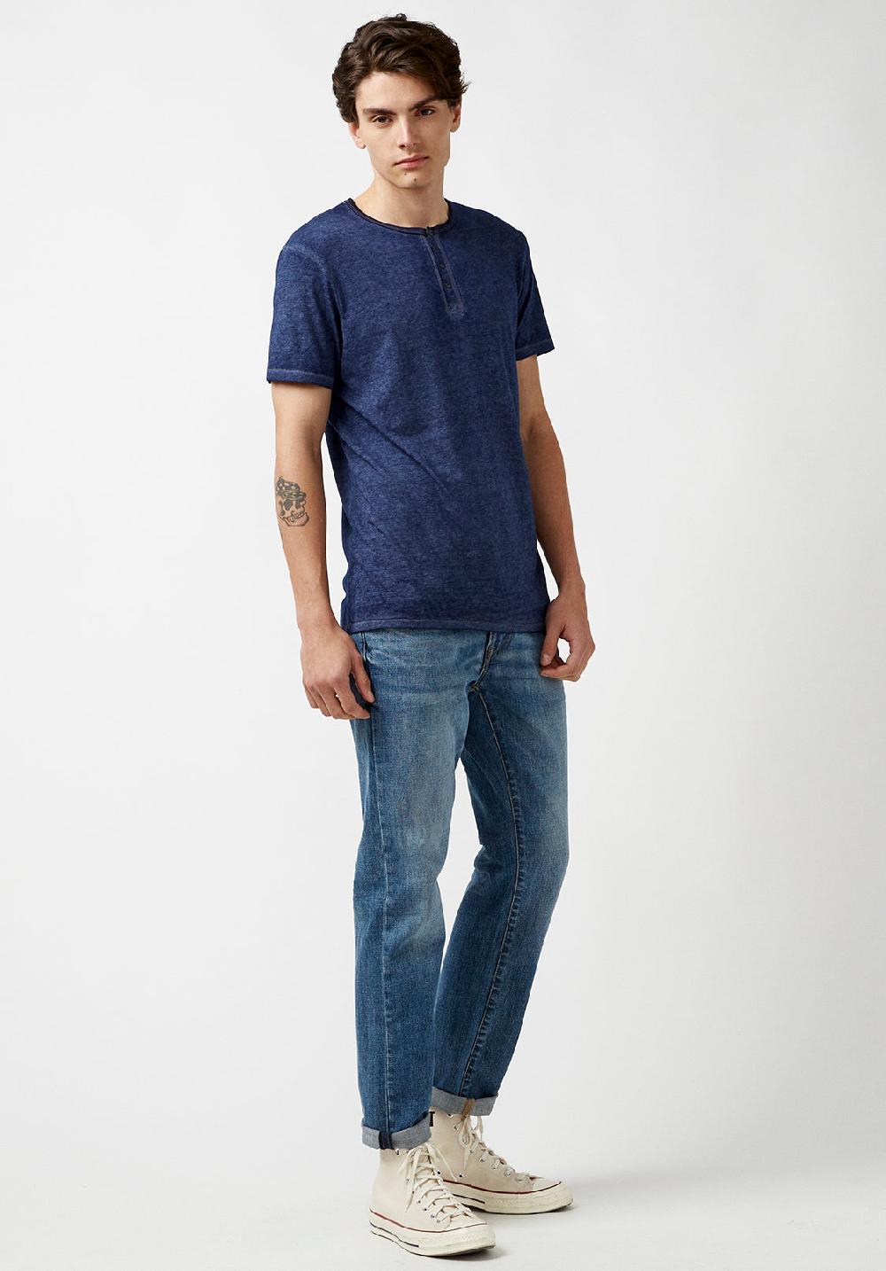 Buffalo David Bitton T-SHIRT HENLEY KASUM - BM21411