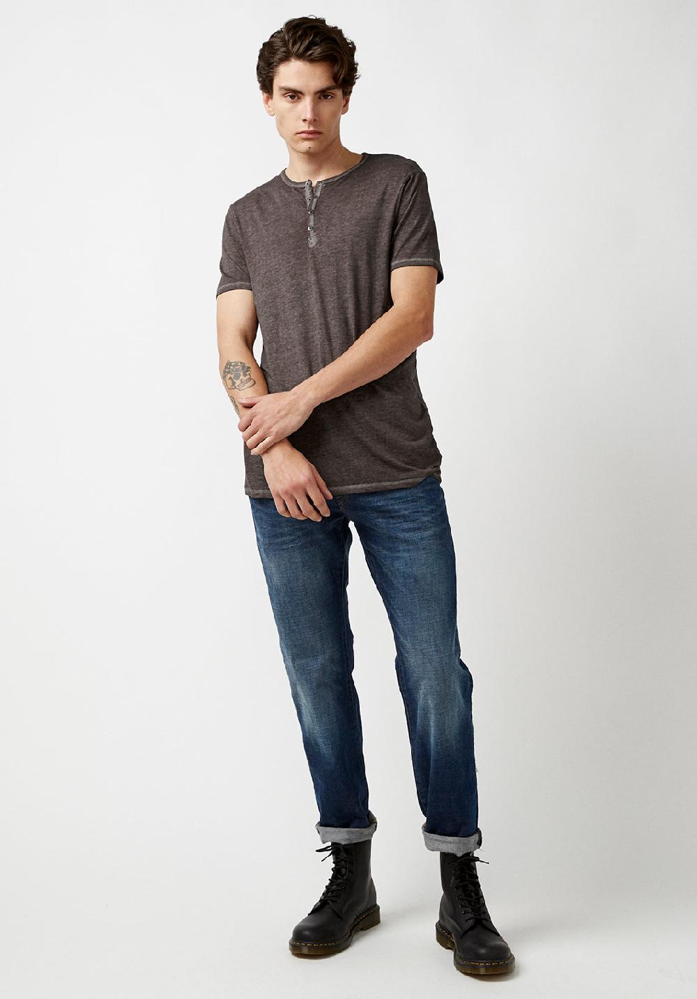 Buffalo David Bitton T-SHIRT HENLEY KASUM - BM21411