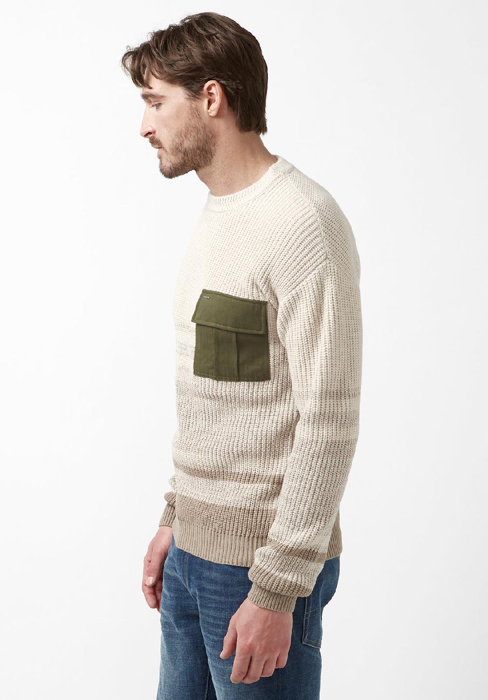 Buffalo David Bitton Walima Beige Men’s Sweater