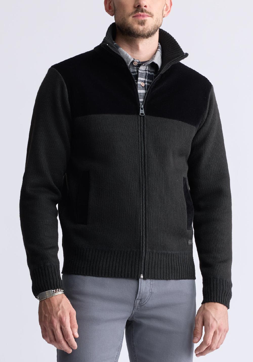 Buffalo David Bitton Whatchman Black Men's Sweater