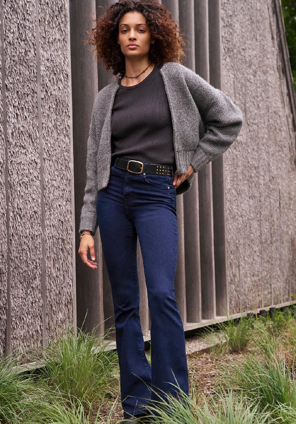 Buffalo David Bitton Cardigan En Maille Côtelée Avec Fermeture éclair Rudie Pour Femmes Gr