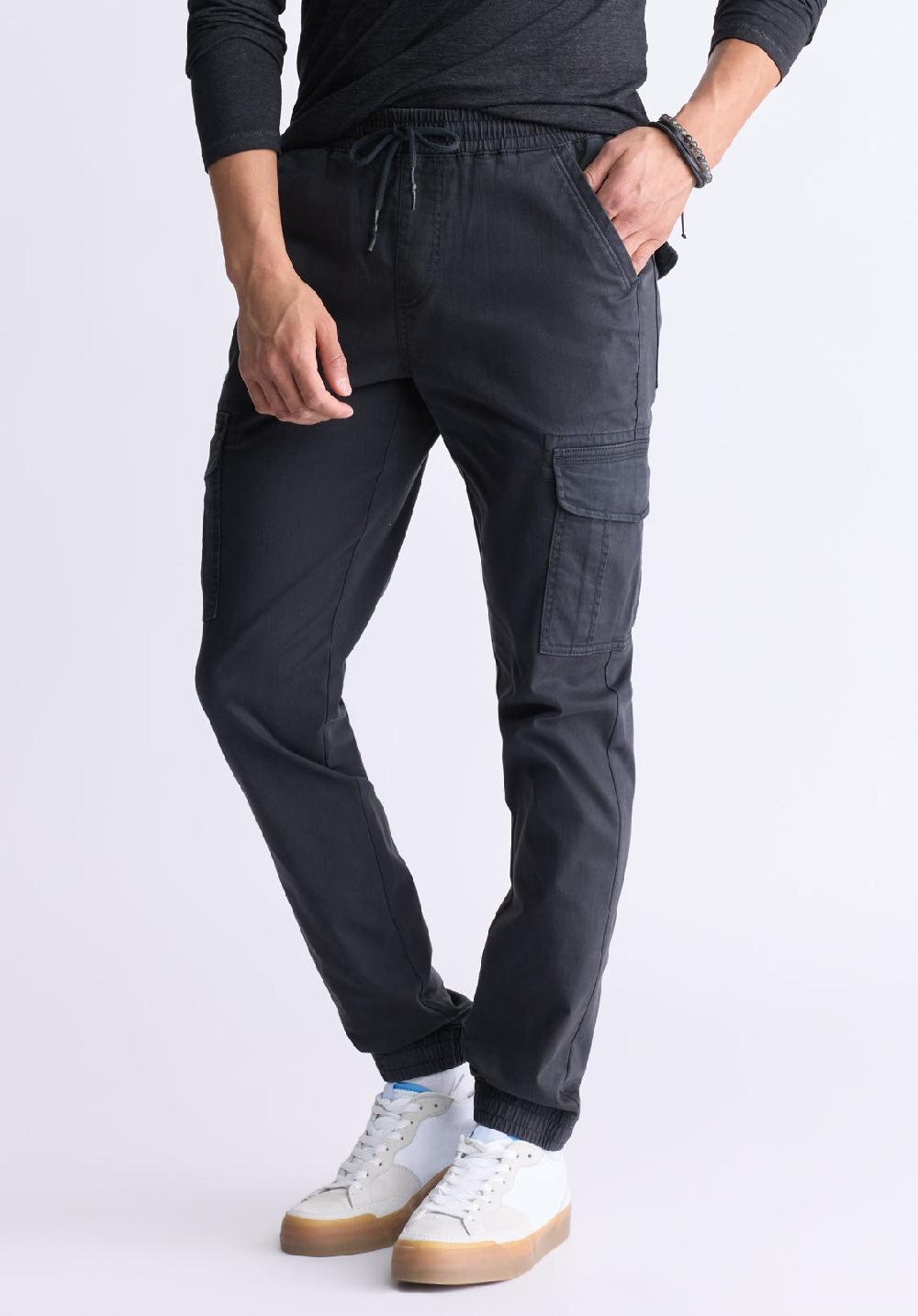 Buffalo David Bitton Cargo Tom Black Men's Jogger Pants