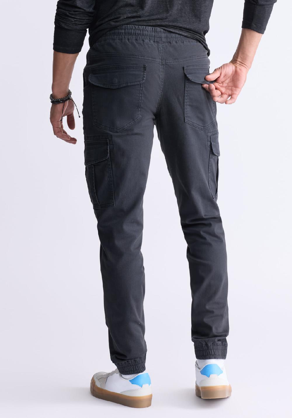 Buffalo David Bitton Cargo Tom Black Men's Jogger Pants