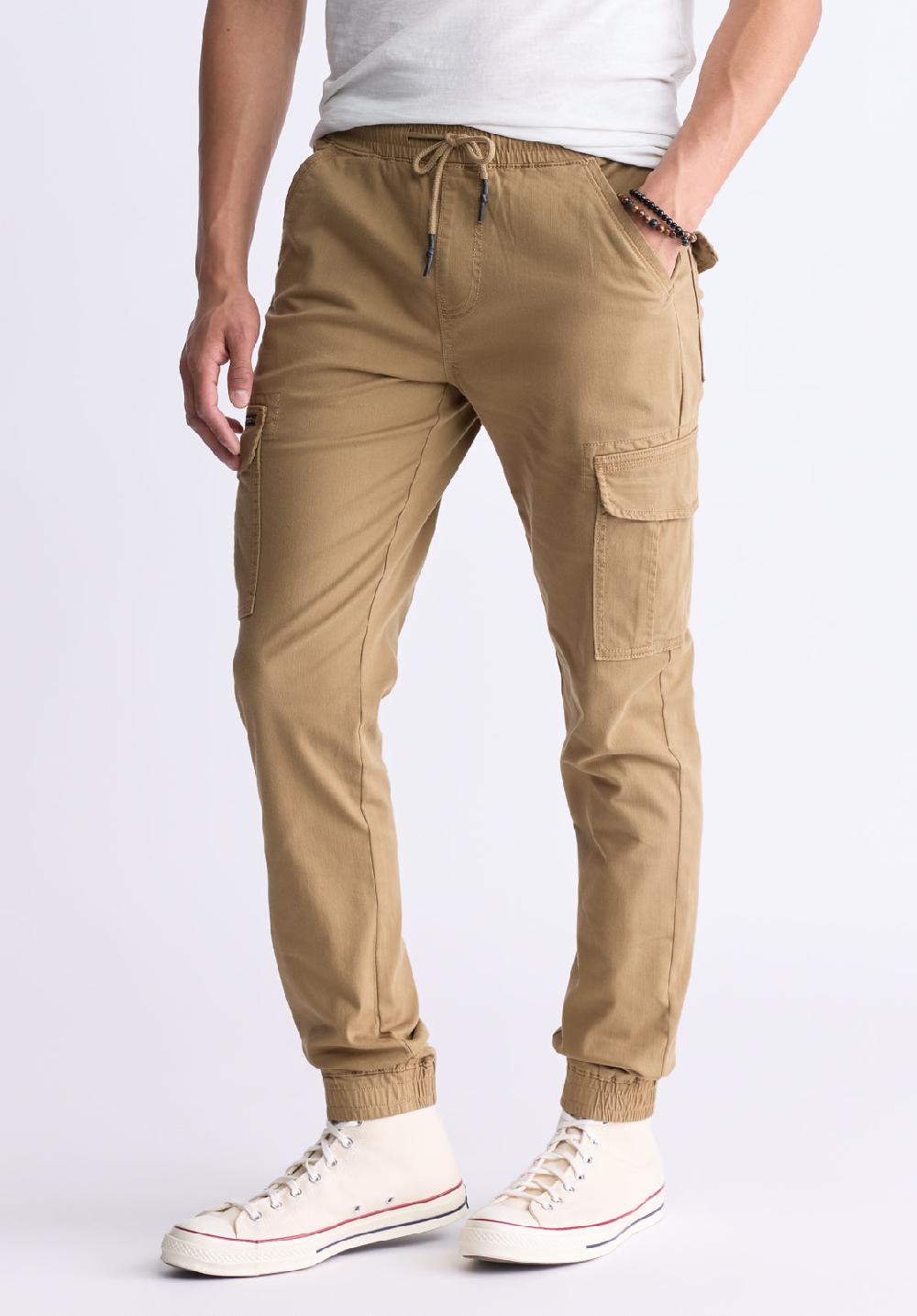 Buffalo David Bitton Cargo Tom Dark Beige Men's Jogger Pants