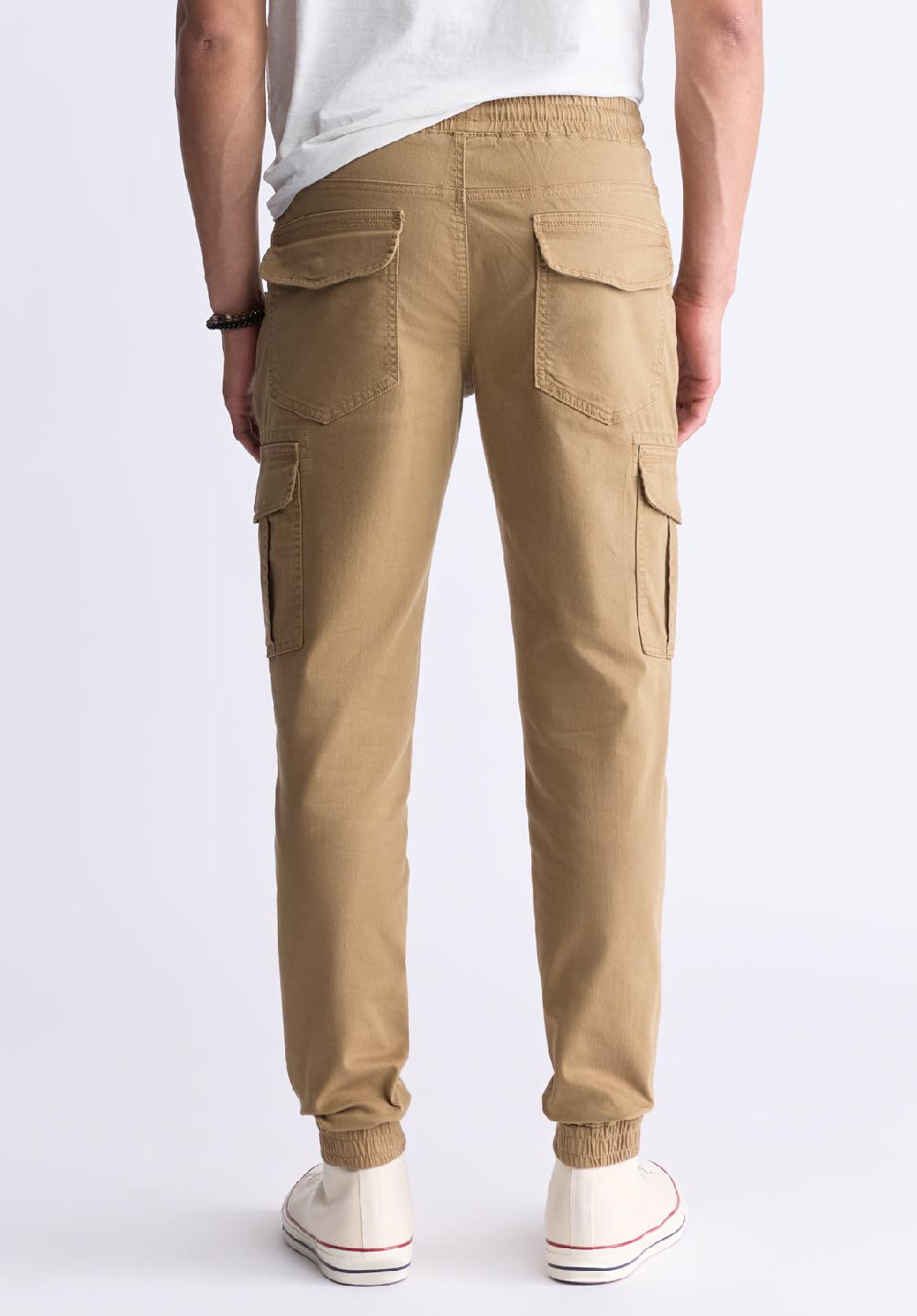 Buffalo David Bitton Cargo Tom Dark Beige Men's Jogger Pants