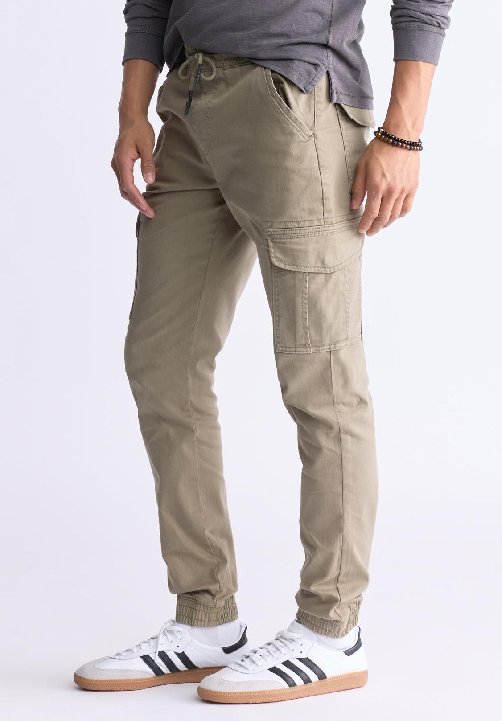 Buffalo David Bitton Cargo Tom Olive Green Men's Jogger Pants