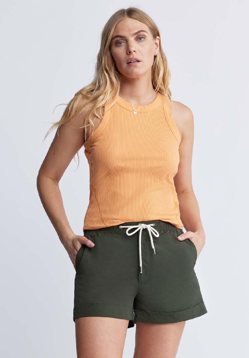 Buffalo David Bitton Casiane Women’s Drawstring Shorts In Olive Green