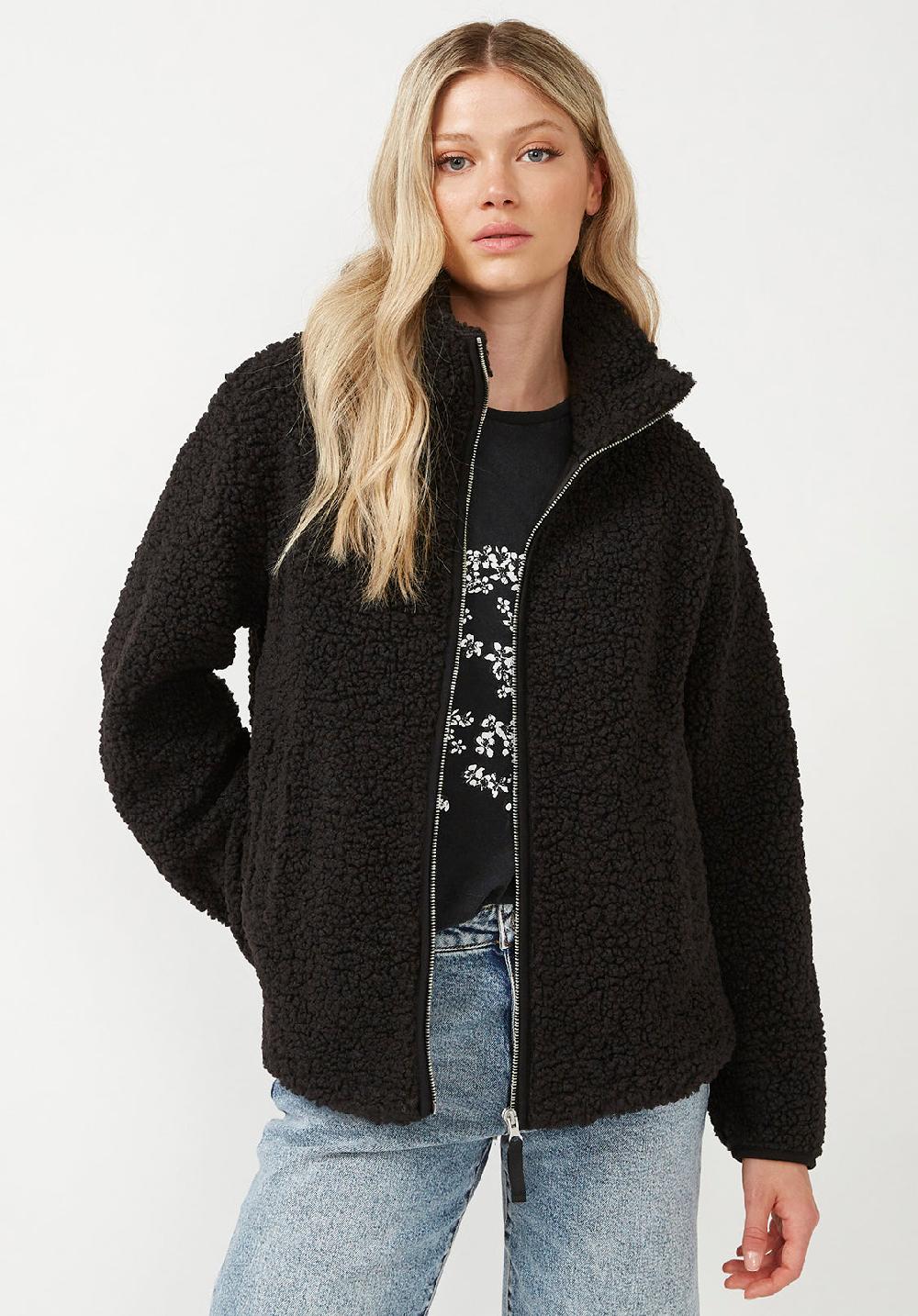 Buffalo David Bitton Caterina Women's Full Zip Jacket In Black