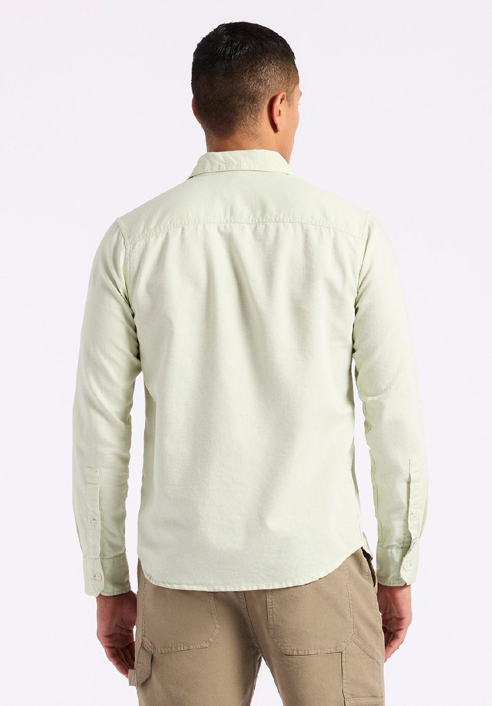 Buffalo David Bitton Chemise Ajustée En Lin Et Coton à Manches Longues Pour Homme Simbio Aqua