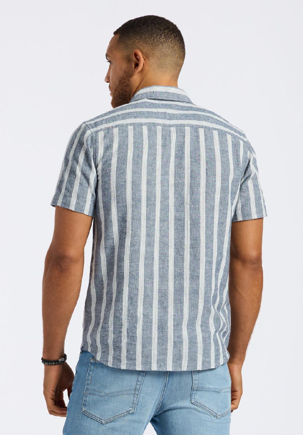 Buffalo David Bitton Chemise Boutonnée Coupe Décontractée Imprimée Pour Homme Sonix Marine