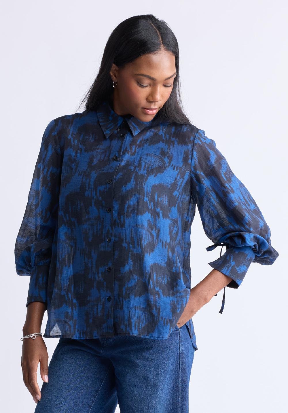 Buffalo David Bitton Chemisier à Imprimé Abstrait Avec Fermeture Boutonnée Hayley Pour Femm