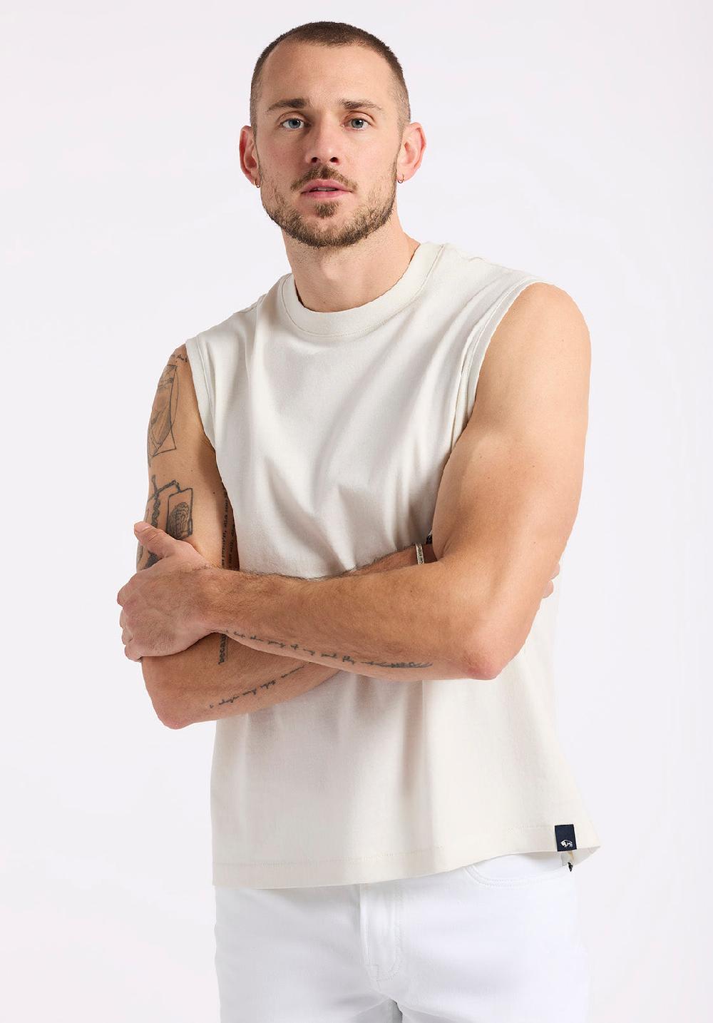 Buffalo David Bitton Débardeur En Jersey Coupe Décontractée à Col Rond Pour Homme Kingster Blanc