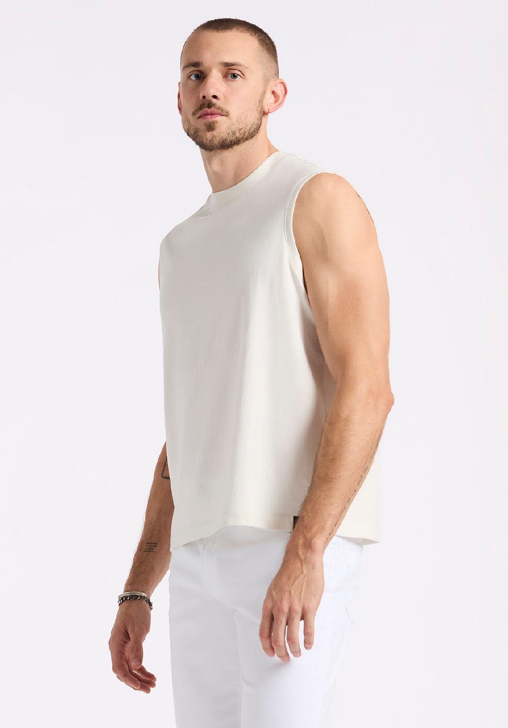 Buffalo David Bitton Débardeur En Jersey Coupe Décontractée à Col Rond Pour Homme Kingster Blanc