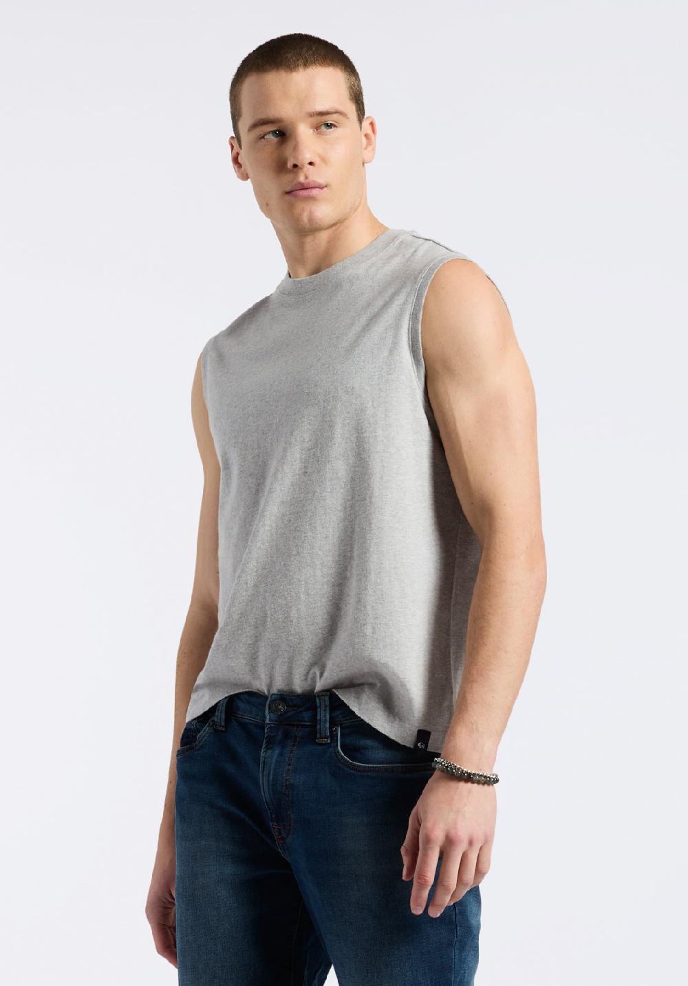 Buffalo David Bitton Débardeur En Jersey Coupe Décontractée à Col Rond Pour Homme Kingster Gris Chiné