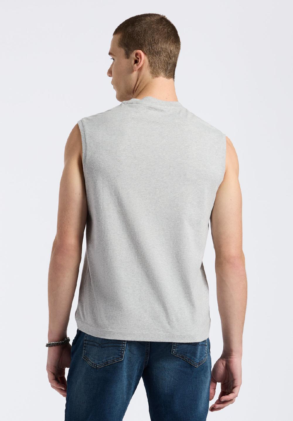 Buffalo David Bitton Débardeur En Jersey Coupe Décontractée à Col Rond Pour Homme Kingster Gris Chiné