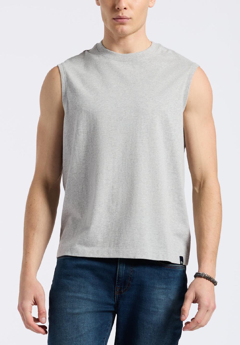 Buffalo David Bitton Débardeur En Jersey Coupe Décontractée à Col Rond Pour Homme Kingster Gris Chiné