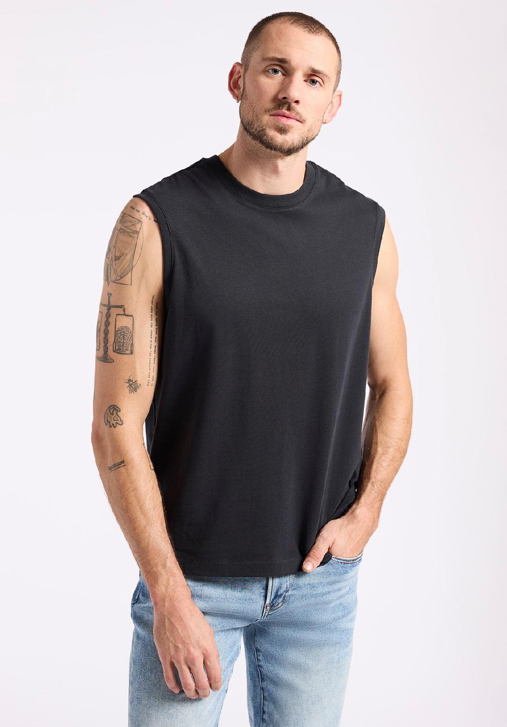 Buffalo David Bitton Débardeur En Jersey Coupe Décontractée à Col Rond Pour Homme Kingster Noir