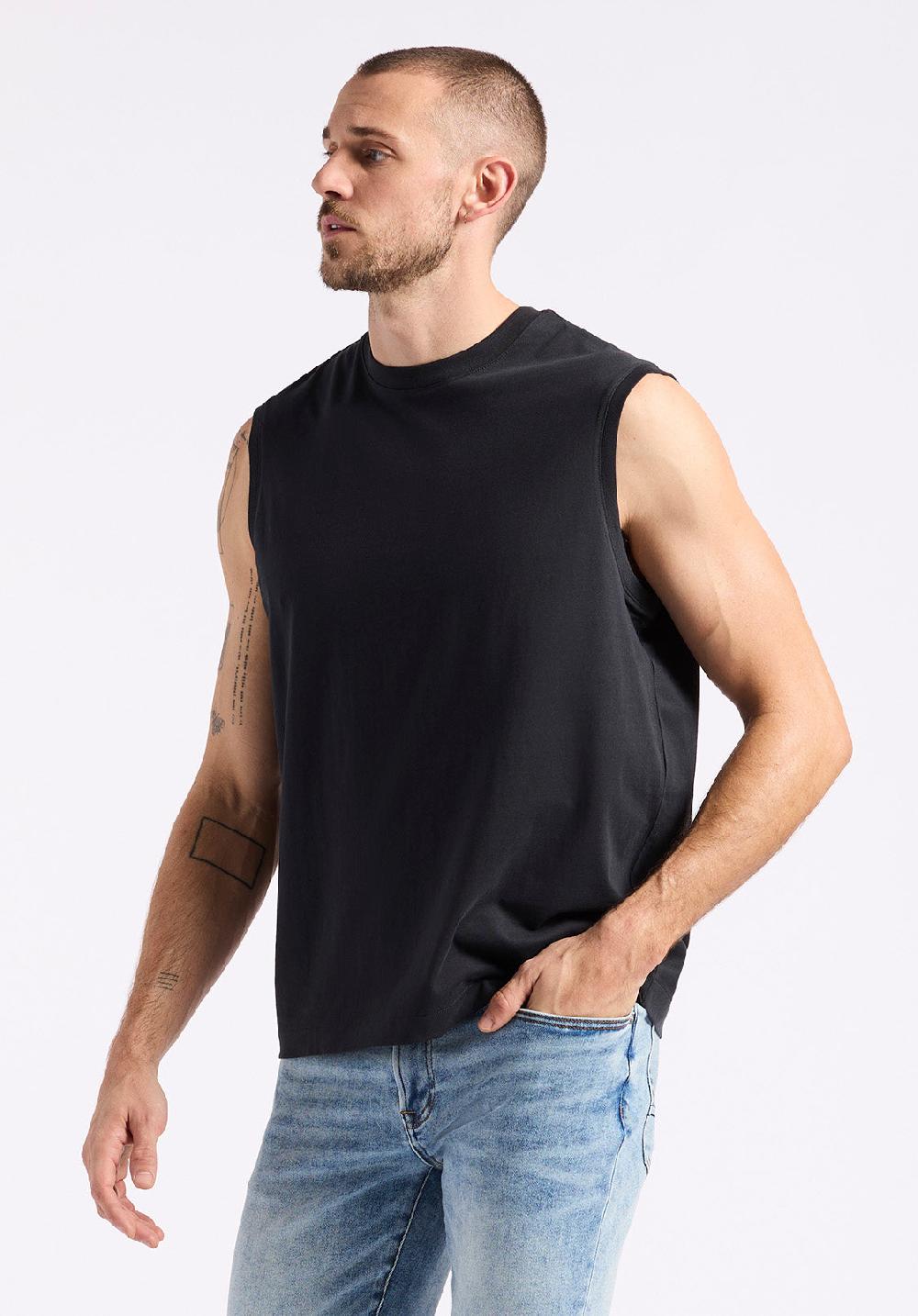 Buffalo David Bitton Débardeur En Jersey Coupe Décontractée à Col Rond Pour Homme Kingster Noir