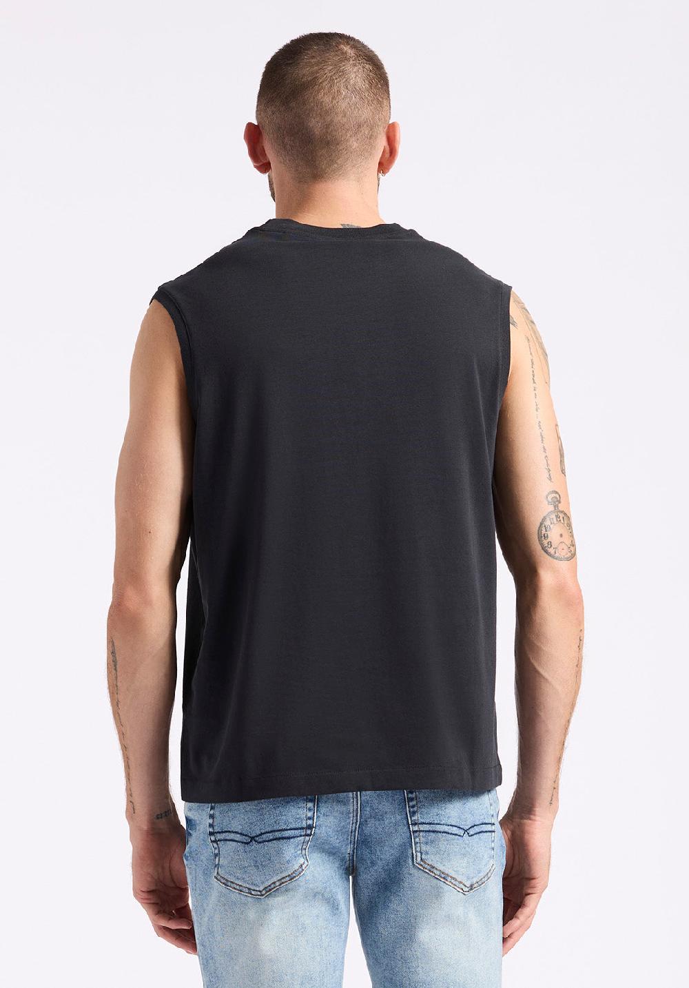 Buffalo David Bitton Débardeur En Jersey Coupe Décontractée à Col Rond Pour Homme Kingster Noir
